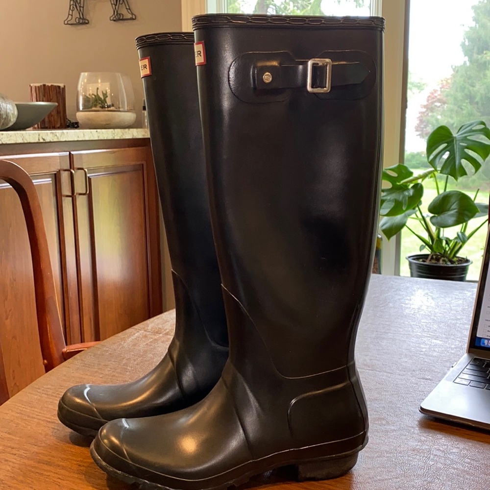Hunter Original Tall Rain Boots Size 8